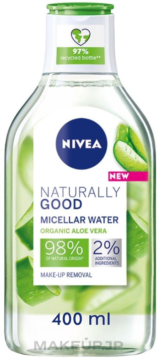 Micellar Water - Nivea Naturally Good Micellar Water Organic Aloe Vera — photo 400 ml