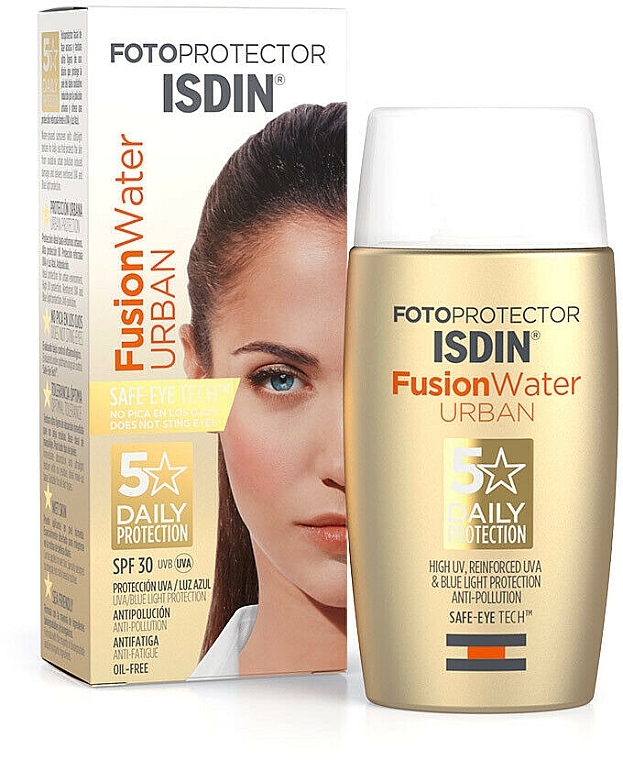 Facial Sunscreen - Isdin Fotoprotector Fusion Water SPF 30+ — photo N7