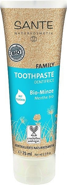 Mint & Fluoride Family Toothpaste - Sante Tootpaste — photo N1