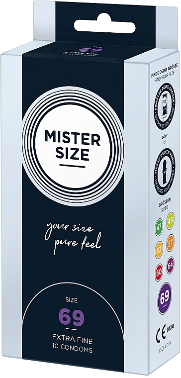 Latex Condoms, size 69, 10 pcs - Mister Size Extra Fine Condoms — photo N2