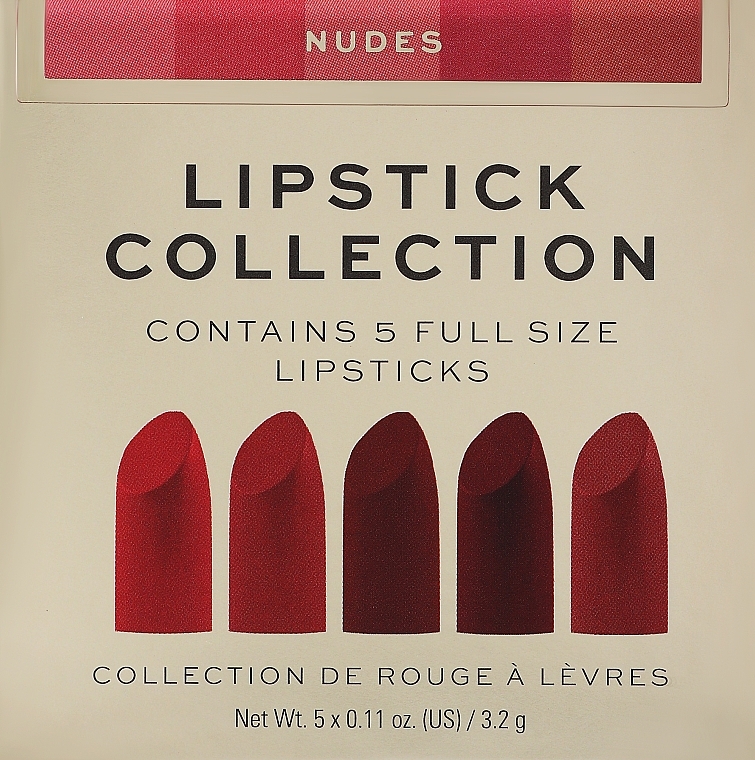 Lipstick Set, 5 pcs. - Revolution Pro Lipstick Collection Nudes — photo N1