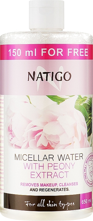 Moisturizing Micellar Water with Peony Extract - Natigo — photo N13