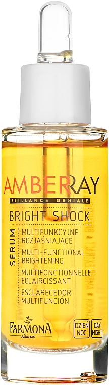 Multifunctional Amber Serum "Skin Glow" - Farmona Amberray Bright Shock Serum — photo N2