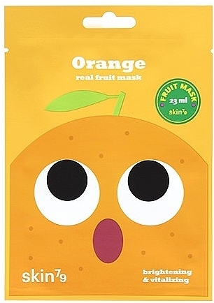 Brightening Sheet Mask with Orange Extract - Skin79 Real Fruit Mask Orange — photo N2