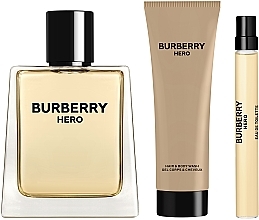 Burberry Hero - Set (edt/100ml + sh/gel/75ml + edt/mini/10ml) — photo N2