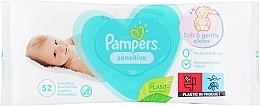 Fragrances, Perfumes, Cosmetics Baby Wet Wipes with Lid "Sensitive" - Pampers