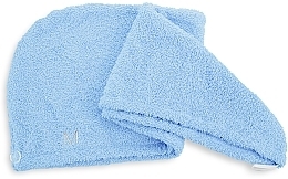 Drying Hair Towel Wrap, blue - MAKEUP — photo N2