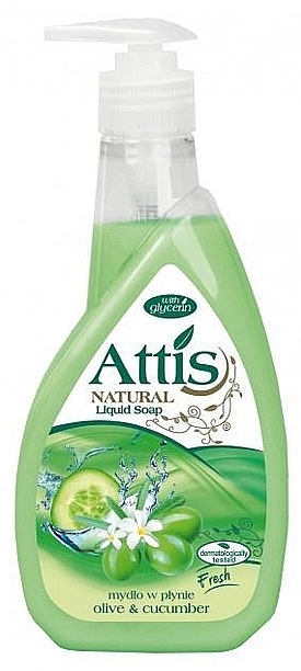 Olive & Cucumber Liquid Hand Soap - Attis Olive & Cucumber Liquid Soap — photo N1