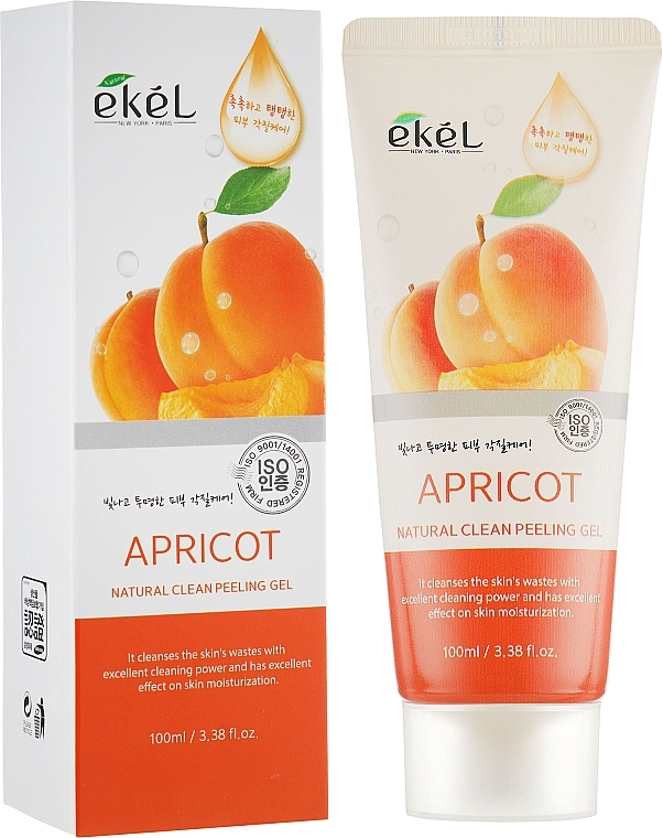 Facial Peeling Gel "Apricot" - Ekel Apricot Natural Clean Peeling Gel — photo N1