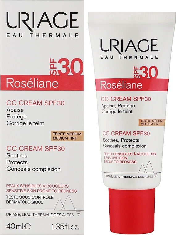 Correcting CC Cream - Uriage Roseliane Medium Tint CC Cream SPF 30 — photo N16