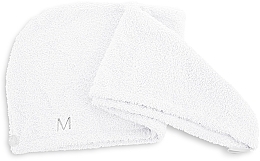 Hair Turban Towel, White - MakeUp — photo N2