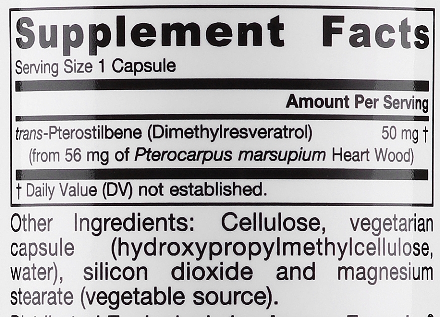 Trans-Pterostilbene - Jarrow Formulas Trans-Pterostilbene, 50 mg — photo N3