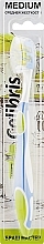 Fragrances, Perfumes, Cosmetics Medium Toothbrush 3in1, 0915, green-blue - Colibris Medium