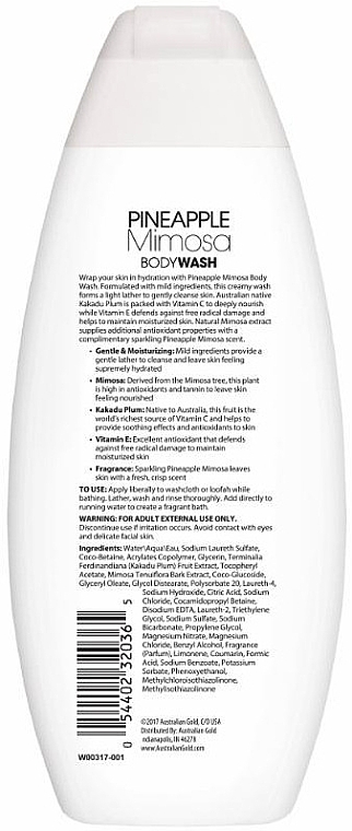 Pineapple & Mimosa Body Wash - Australian Gold Pineapple Mimosa Body Wash — photo N7