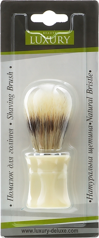 Shaving Brush with Badger Fiber, PB-02 - Beauty LUXURY — photo N10