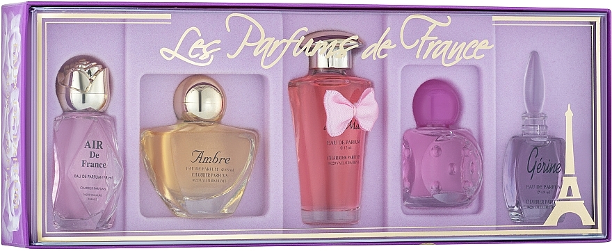 Charrier Parfums - Parfums De France Set (edp/5.2ml + edp/5.2ml + edp/5.2ml + edp/8ml + edp/4.9ml — photo N1