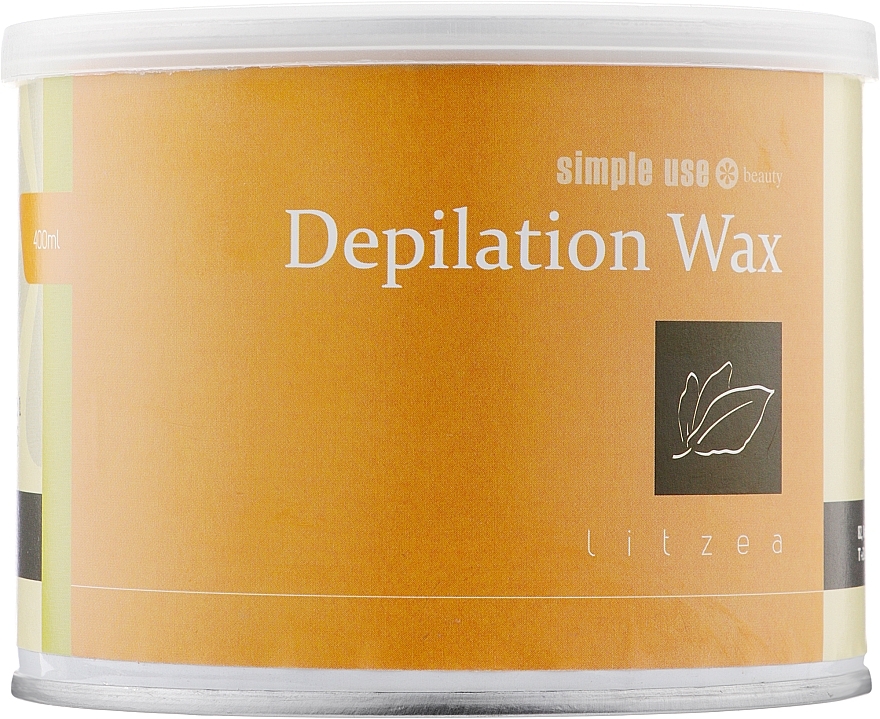 Warm Depilation Wax in Jar 'Litsea Kubeba' - Simple Use Beauty Depilation Wax — photo N7