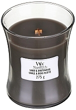 Scented Candle in Glass - WoodWick Hourglass Candle Sand & Driftwood — photo N7