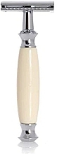 Shaving Set - Golddachs Pure Bristle, Safety Razor Polymer Ivory Chrom (sh/brush + razor + stand) — photo N7