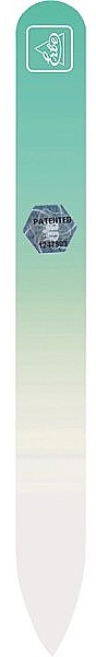 Glass Nail File 14 cm, pastel-green - Erbe Solingen Soft-Touch — photo N7