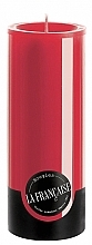 Fragrances, Perfumes, Cosmetics Cylinder Candle, diameter 8 cm, height 20 cm - Bougies La Francaise Cylindre Candle Red