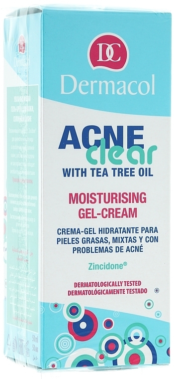 Moisturizing Gel-Cream - Dermacol Acne Clear Moisturising Gel-Cream — photo N4