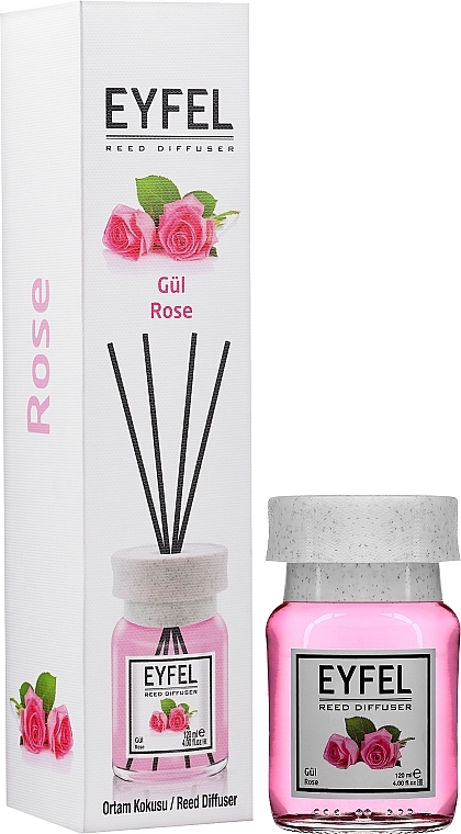 Reed Diffuser "Rose" - Eyfel Perfume Gul Rose — photo N6