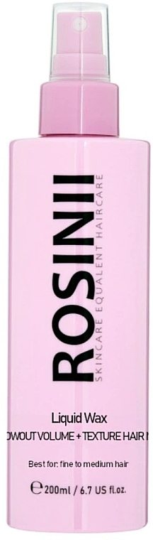 Texturizing Hair Spray - Rosinii Liquid Wax Blowout Volume + Texture Hair Mist — photo N1