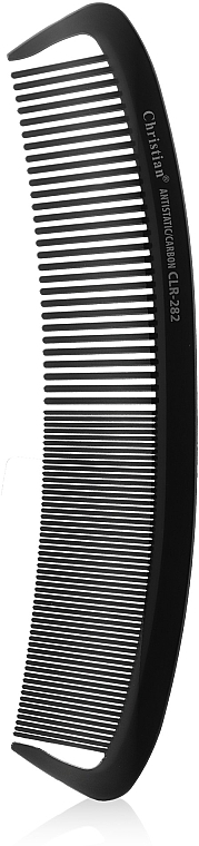 Carbon Antistatic Medium-Fine-Teeth Comb, CLR-312 - Christian — photo N5