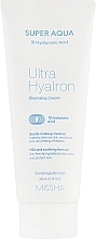 Fragrances, Perfumes, Cosmetics Cleansing Hyaluronic Acid Face Cream - Missha Super Aqua Ultra Hyalron Cleansing Cream