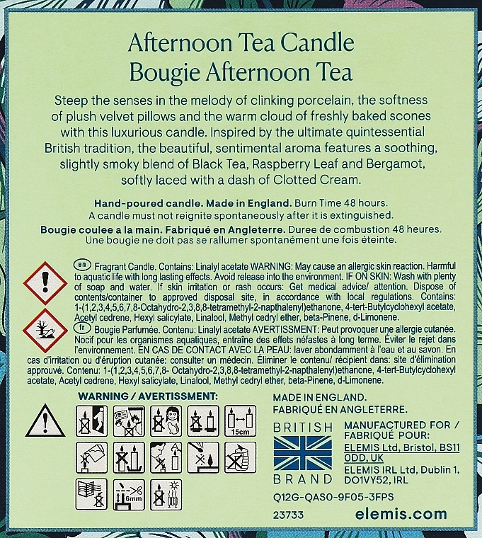 Scented Candle 'English Tea' - Elemis Afternoon Tea — photo N6