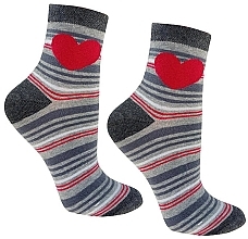 Fragrances, Perfumes, Cosmetics Women Socks csl200-113, grey striped - Moraj