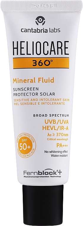 Sunscreen Mineral Fluid - Cantabria Labs Heliocare 360º Mineral Fluid SPF 50+ — photo N1