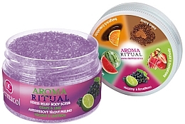 Fragrances, Perfumes, Cosmetics Body Scrub "Grape & Lime" - Dermacol Aroma Ritual Body Scrub Grape&Lime