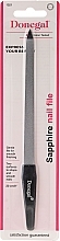 Fragrances, Perfumes, Cosmetics Double-Sided Sapphire Nail File , 20 cm, 1021, black - Donegal