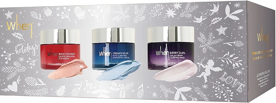 Face Care Set - When Mini Cream Masks Trio Set Holiday Limited Edition (mask/3x30ml) — photo N2