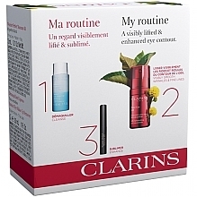 Fragrances, Perfumes, Cosmetics Set - Clarins Total Eye Lift (mascara/3ml + remover/30ml + eye/cr/15ml)