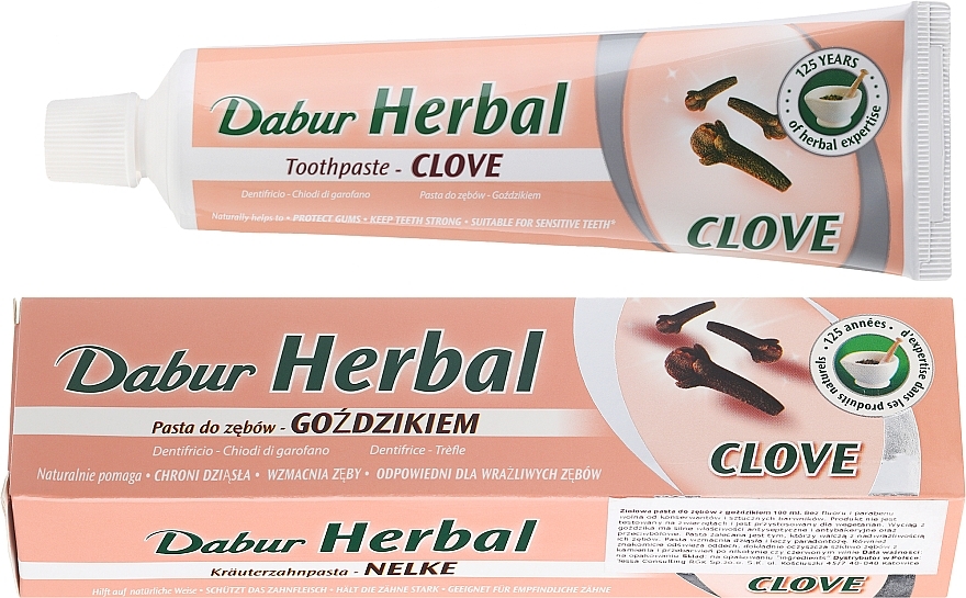 Carnation Toothpaste - Dabur Herbal Clove Toothpaste — photo N4