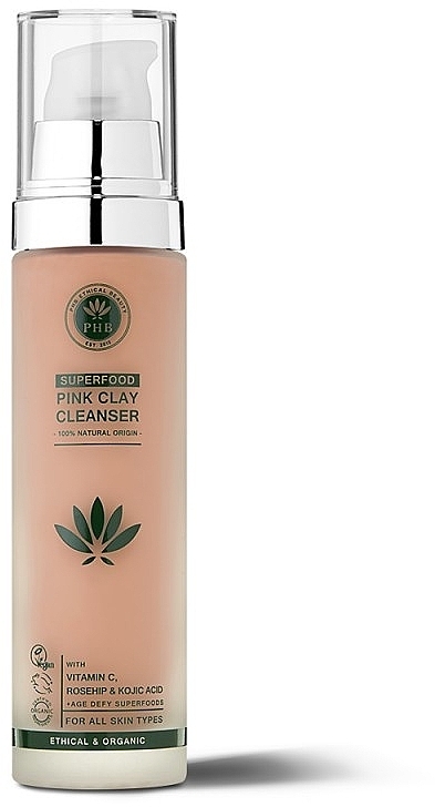 Rose Clay Cleanser - PHB Ethical Beauty Superfood Pink Clay Cleanser — photo N2