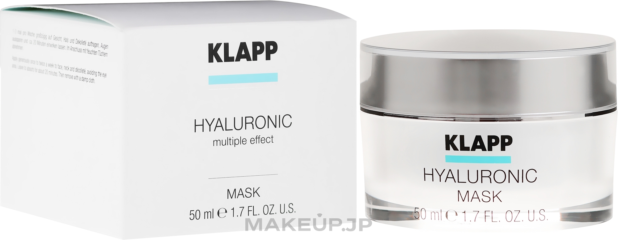 Hyaluronic Face Mask - Klapp Hyaluronic Mask — photo 50 ml