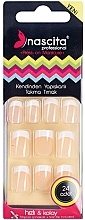 Fragrances, Perfumes, Cosmetics False Nails, 24 pcs - Nascita Professional French Nail 00100