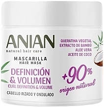 Fragrances, Perfumes, Cosmetics Hair Mask - Anian Natural Definition & Volume Hair Mask