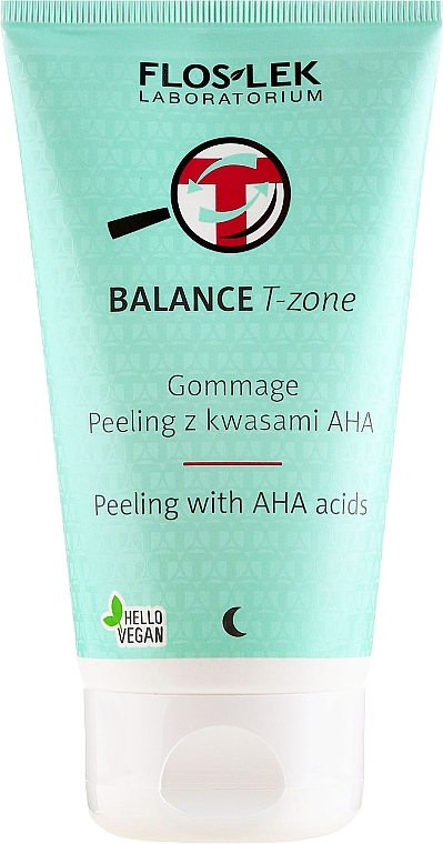 GIFT! T-Zone Gommage Peeling with AHA Acids - Floslek Balance T-Zone Scrub Peeling With AHA Acids — photo N1