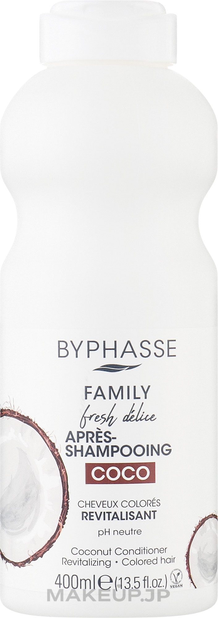 Coconut Conditioner for Colored Hair - Byphasse Family Fresh Delice Conditioner — photo 400 ml