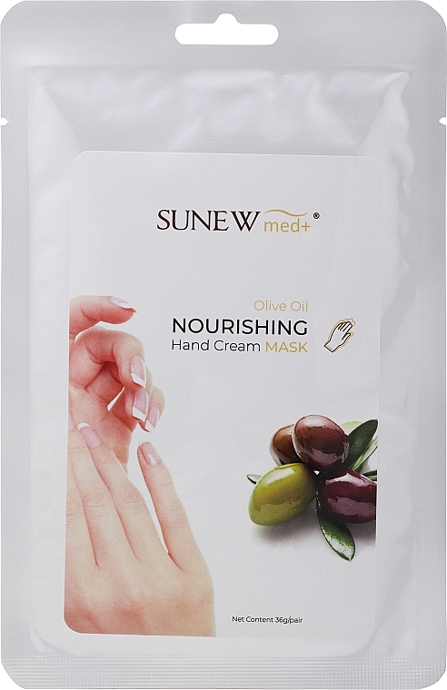 Nourishing Hand Mask with Olive Oil - Sunew Med+ Avocado Nourishing Foot Cream Mask — photo N1