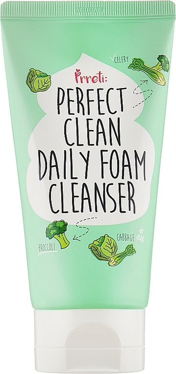 Detox Face Cleansing Foam - Prreti Perfect Clean Daily Foam Cleanser — photo N4