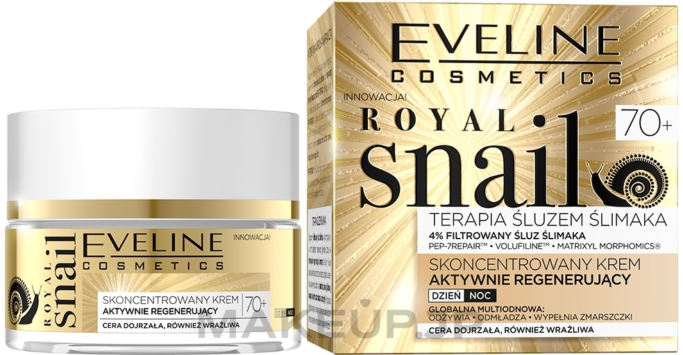 Restoring Face Cream - Eveline Cosmetics Royal Snail 70+ — photo 50 ml