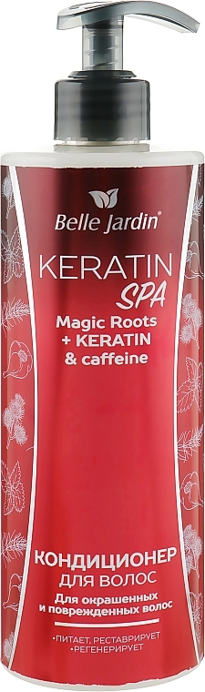 Colored & Damaged Hair Conditioner - Belle Jardin Keratin SPA Magic Roots + Keratin & Caffeine — photo N3