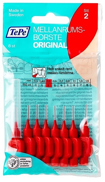 Interdental Brush Set "Original", 0,5mm - TePe Interdental Brush Original  — photo N3