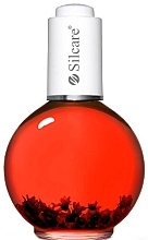 Fragrances, Perfumes, Cosmetics Nail & Cuticle Oil with Flowers "Strawberry" - Silcare Cuticle Oil Strawberry Crimson